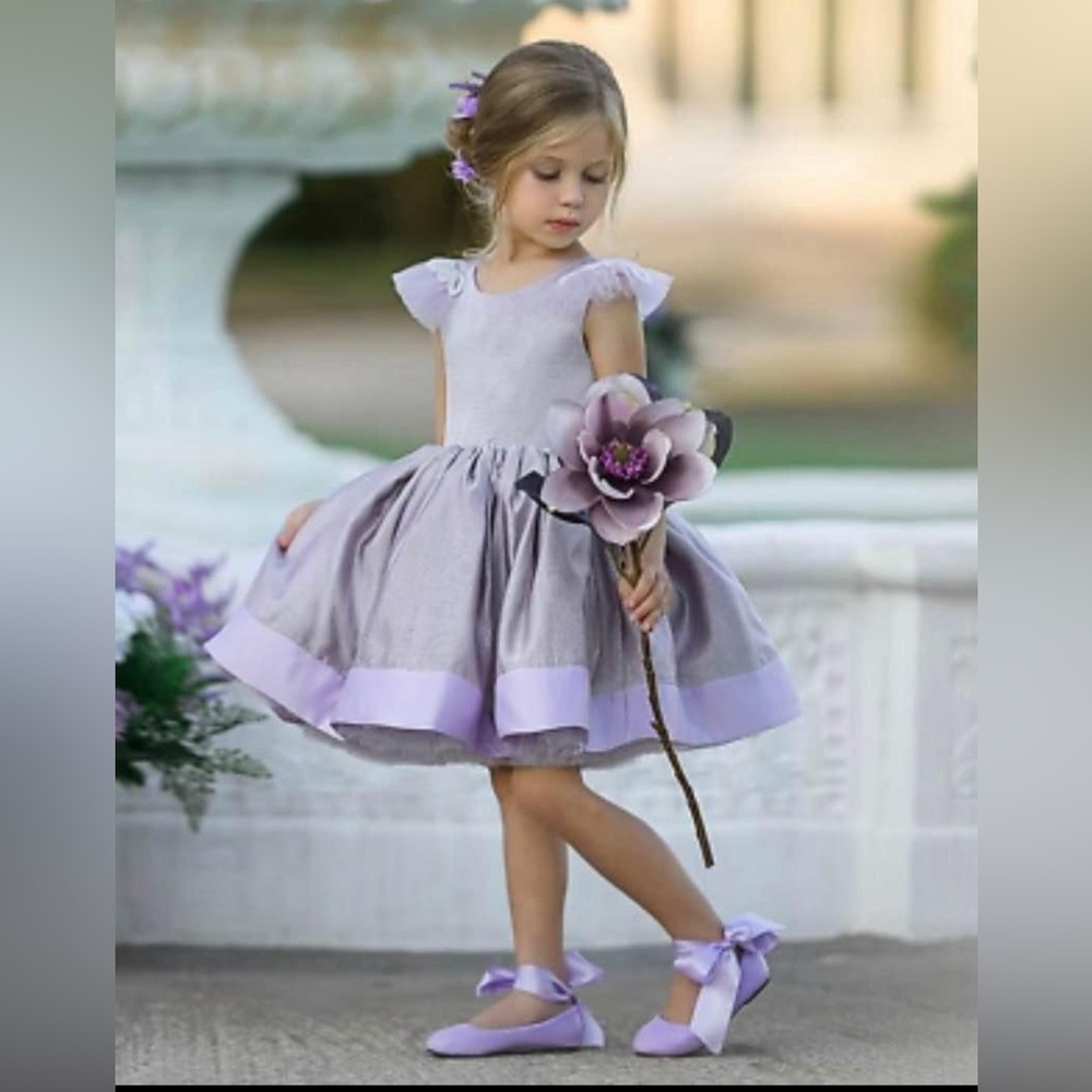 Little Girls Dollcake Blush Dreams Lilac Formal Photoshoot Tutu Dress Size 5T